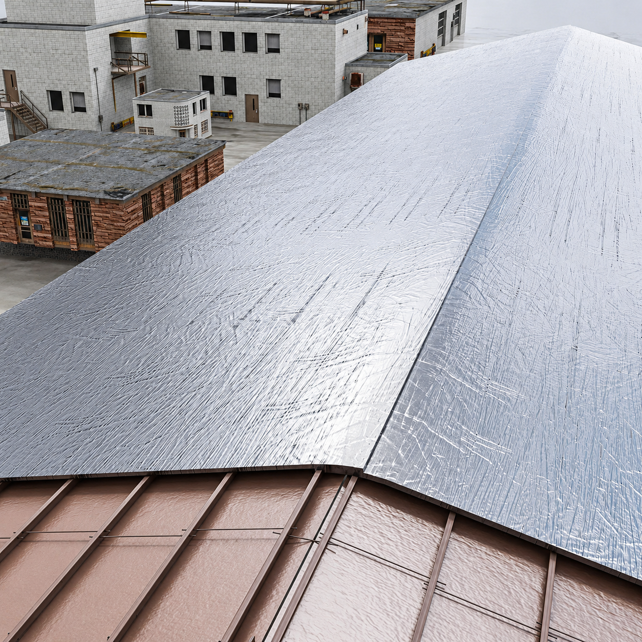 Weather-exposed roof build-up