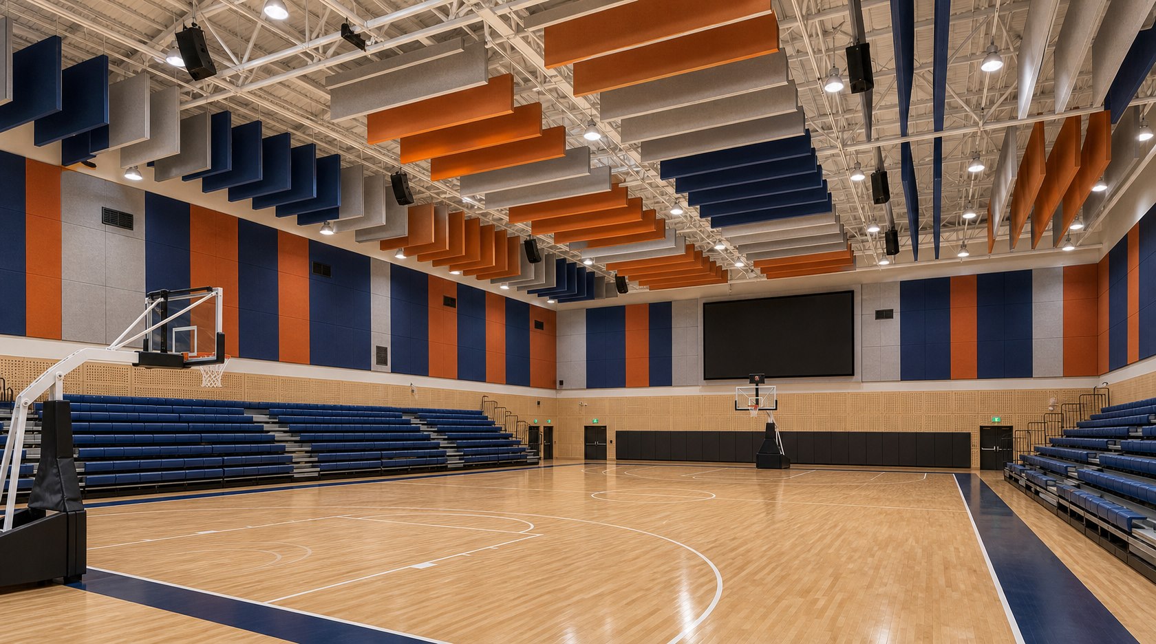 Sports arenas & gymnasiums acoustic design scene