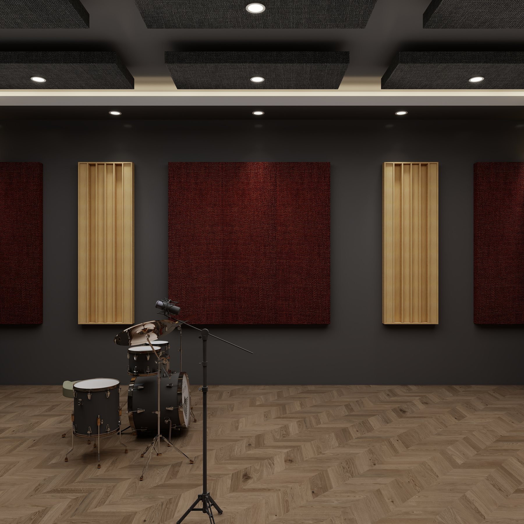 Live room with skyline diffusion