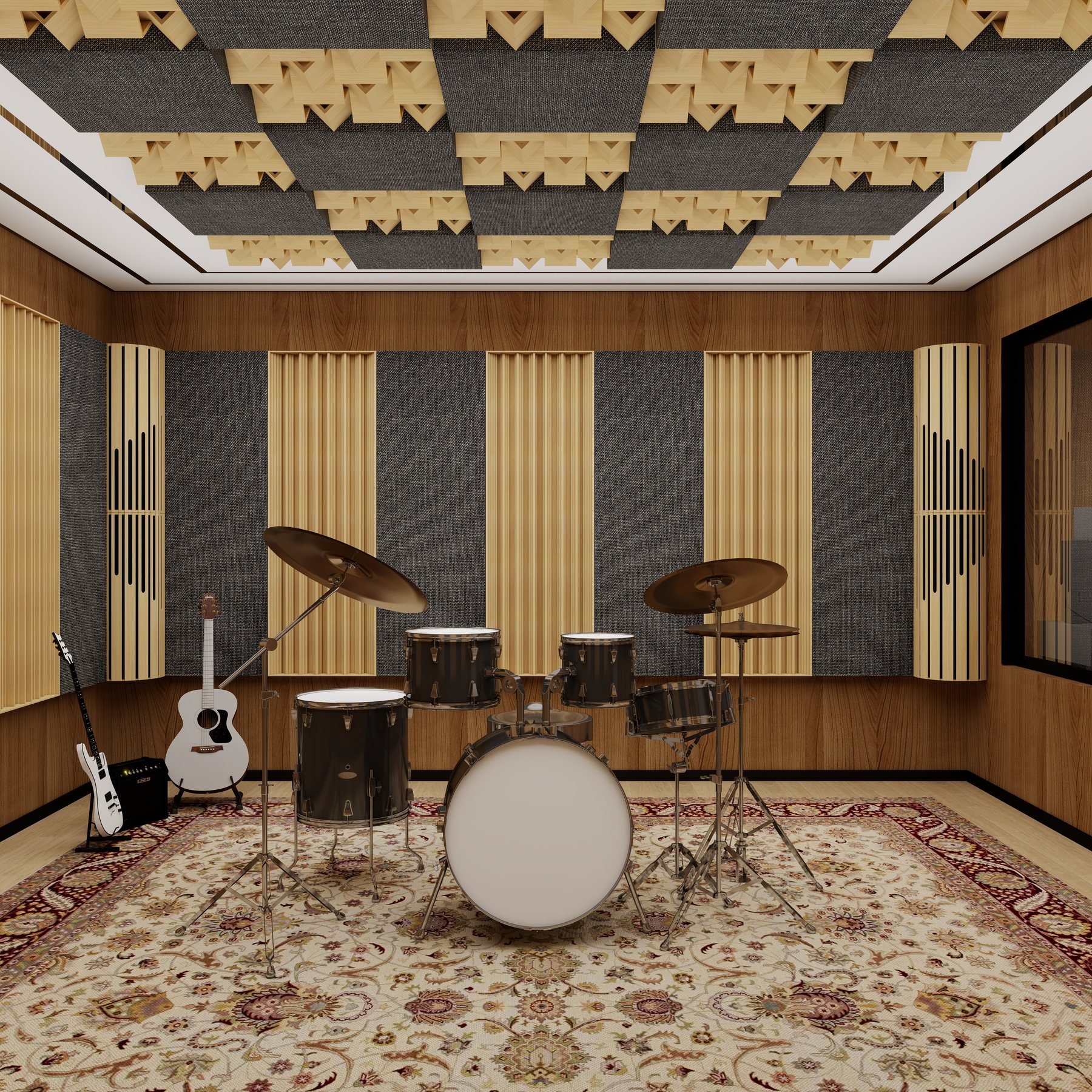Drum room diffuser array