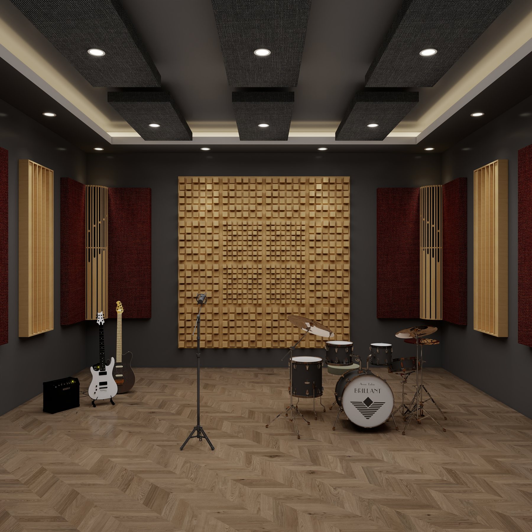 Studio recording room